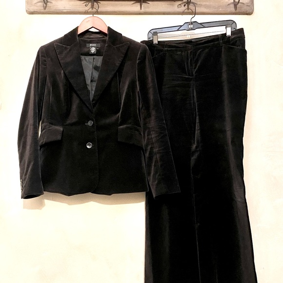 🪶Rare Velvet VICTORIA’S SECRET Sexy Christy-Fit Brown Pant Suit-8 - Picture 2 of 16